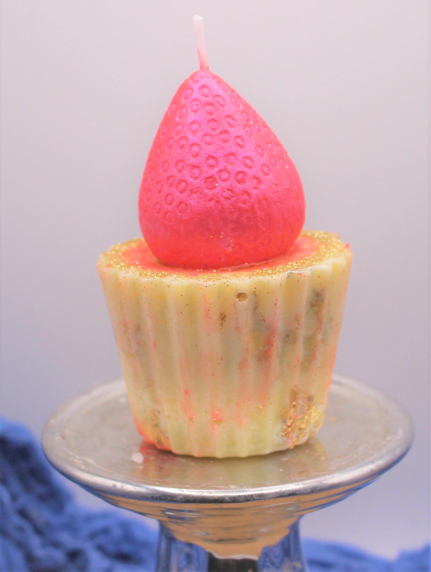 Strawberry Fields Cupcake Candles