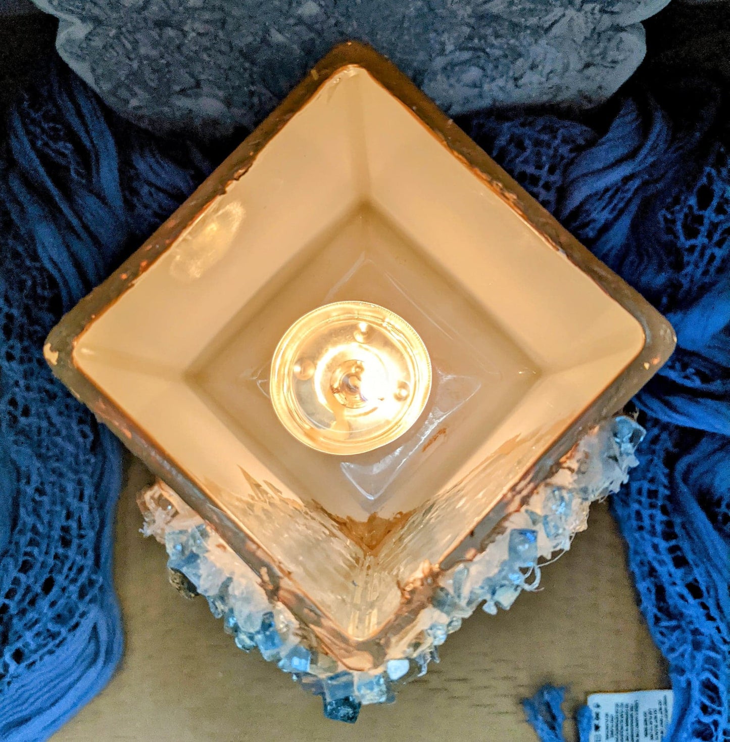 Faux Geode Candle Holder