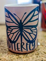 Blue Butterfly Crafts Mug